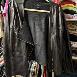 Worthington Women's Sleek Black Leather Jacket